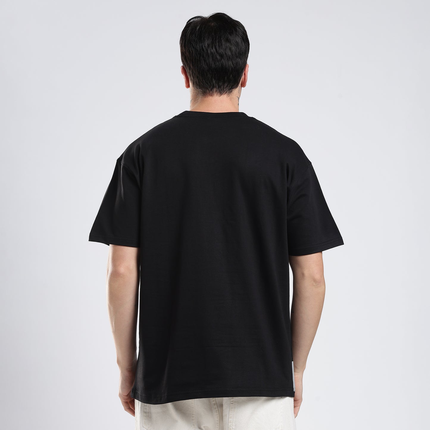 `love without morals' velmo black tee