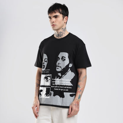 `love without morals' velmo black tee