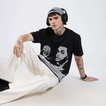 `love without morals' velmo black tee